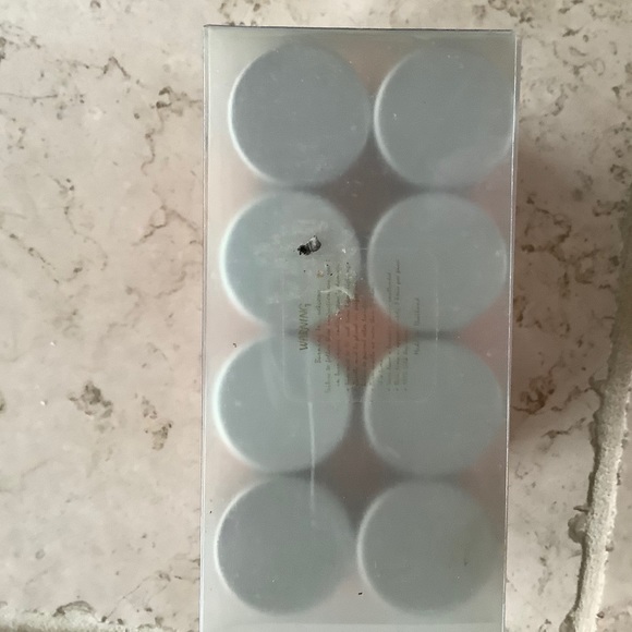 Glass Wrapped in Orange Red Silk Candle Votive - Picture 3 of 5